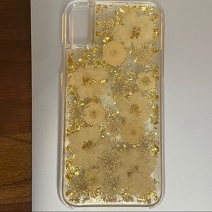 Casemate Gold/Floral iPhone X Case